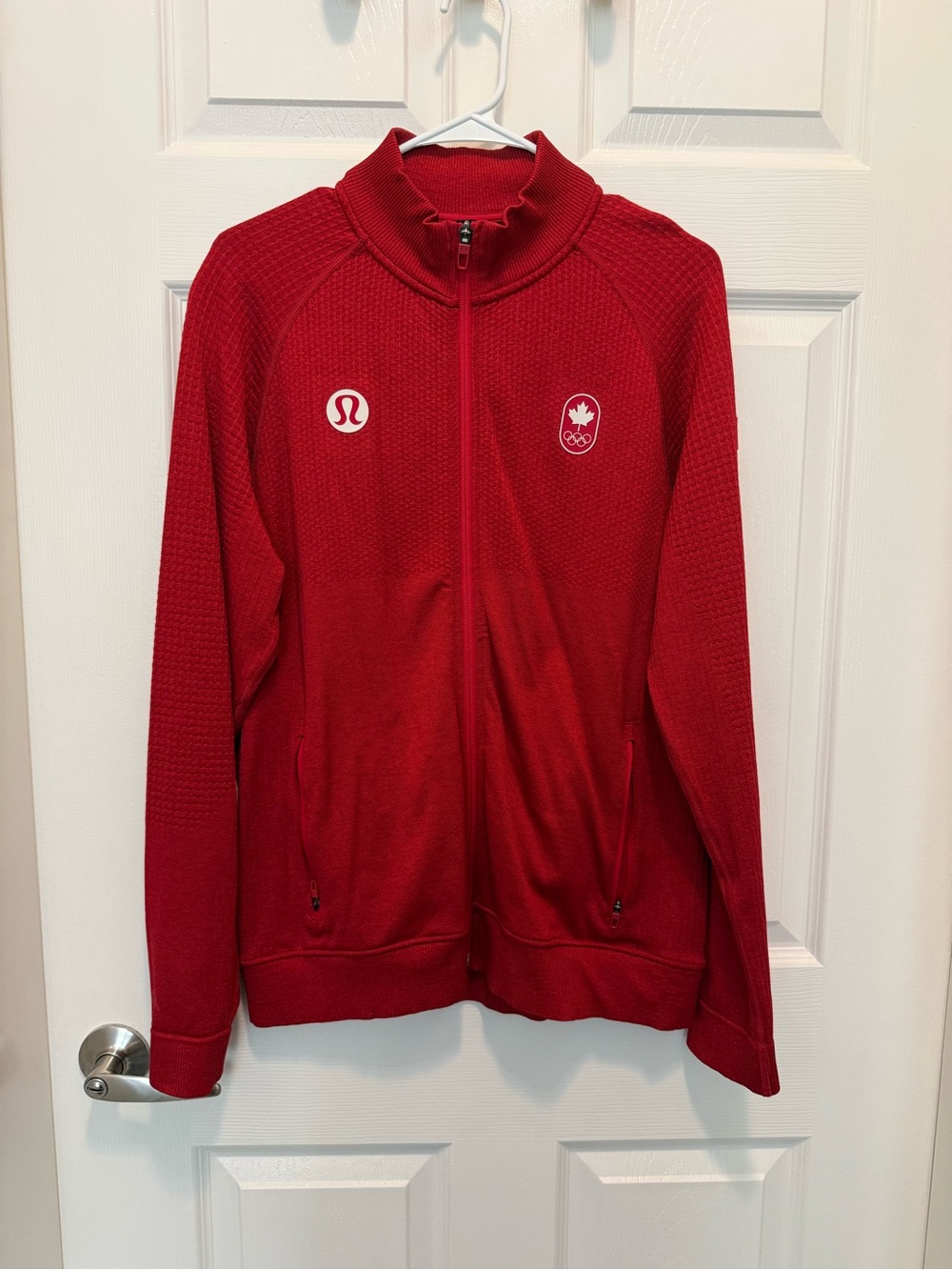 lululemon athletica Team Canada Men’s Red Full-Zip Athletic Jacket